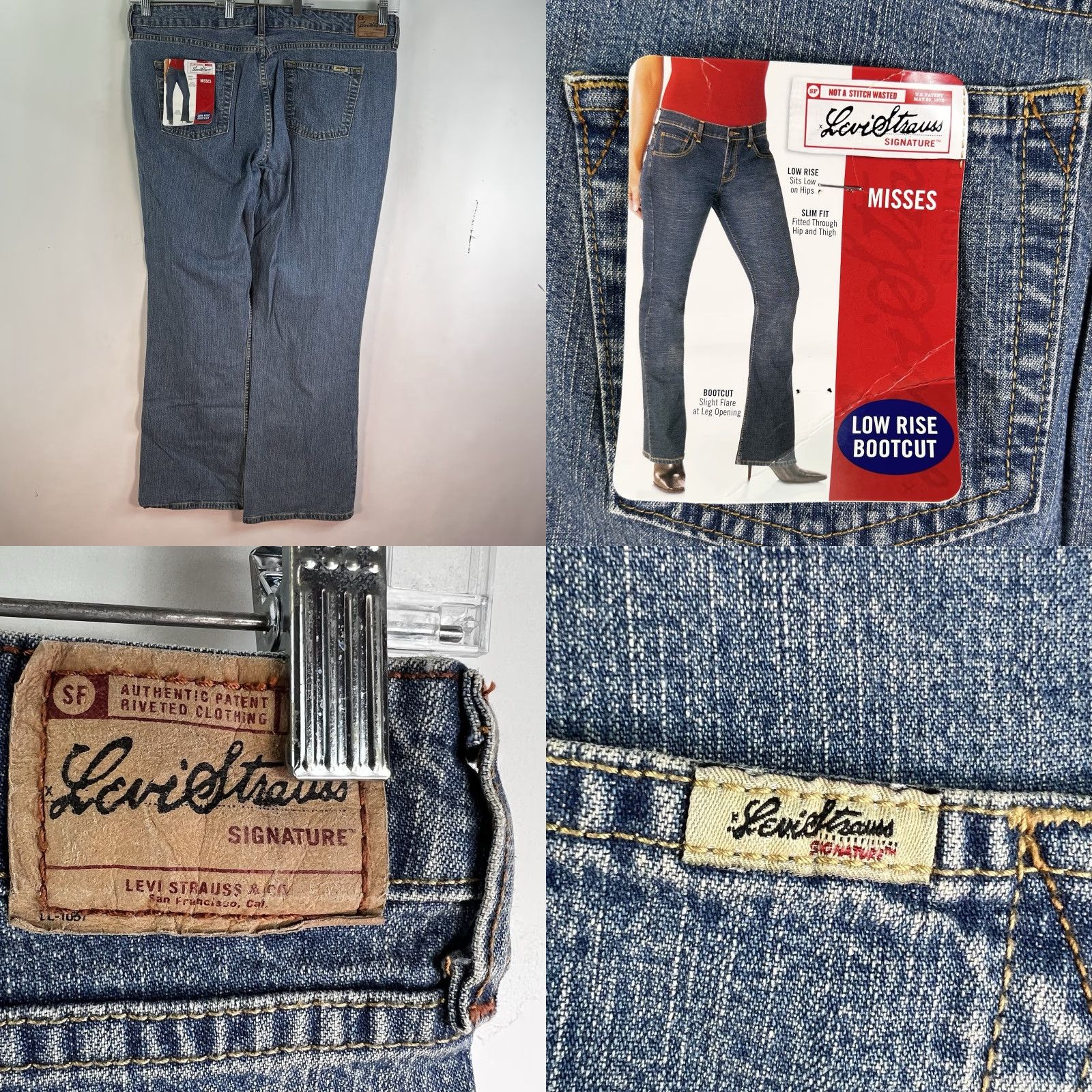 Levi's VINTAGE Levi's Signature Boot Cut Denim Jeans Women's 16M 32 Inseam Blue 41 Waist NWT Jeans Size 38" / US 16 / IT 52 - 9 Thumbnail