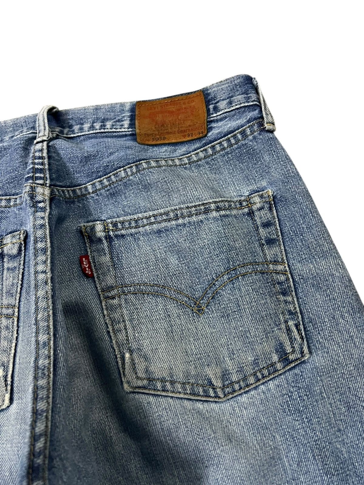 Levi's Vintage Levis 503B Big E Selvedge Faded Jean Size US 32 / EU 48 - 16 Thumbnail