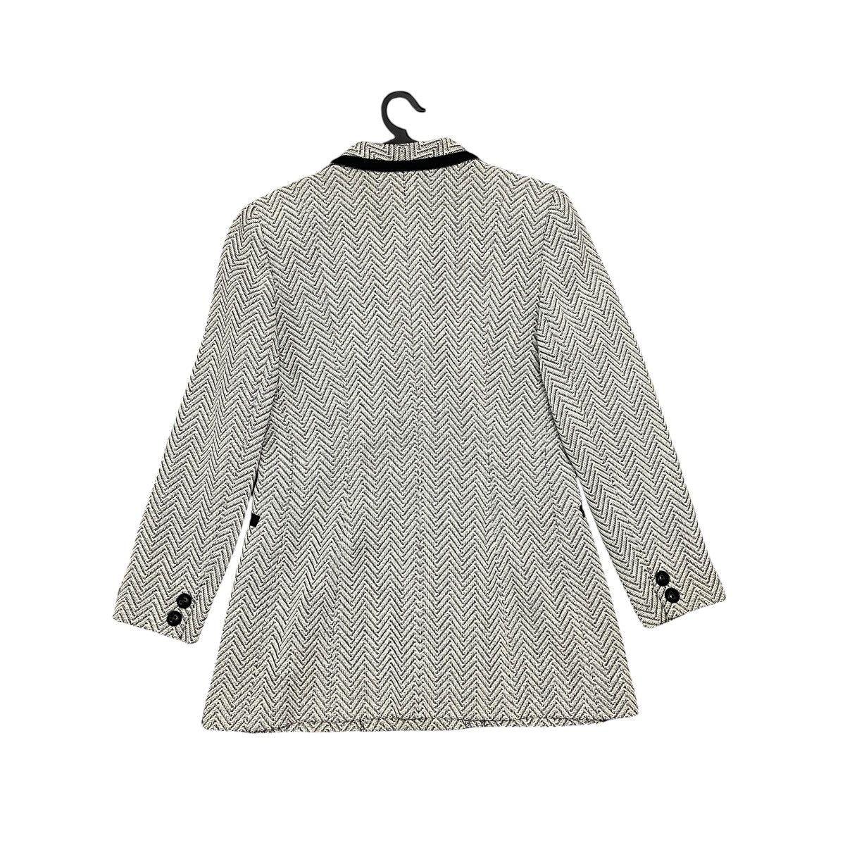 Dior Archive Vintage 90s Christian Dior Herringbone Wool Blazer Size M / US 6-8 / IT 42-44 - 10 Thumbnail