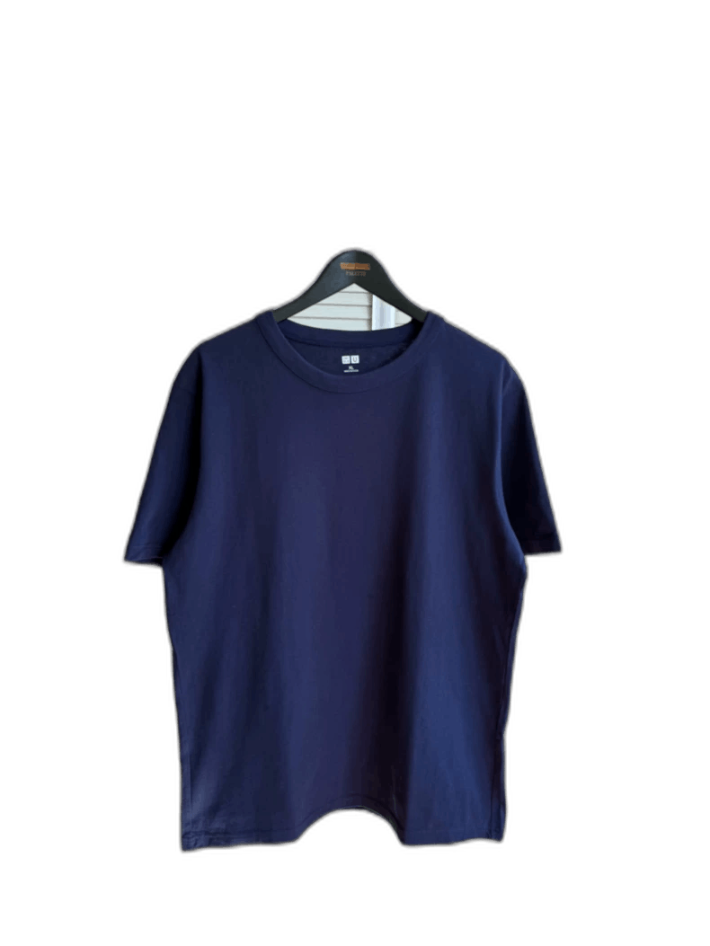 Uniqlo Uniqlo U Series Blue Short Sleeve Shirt Size US XL / EU 56 / 4 - 1 Thumbnail