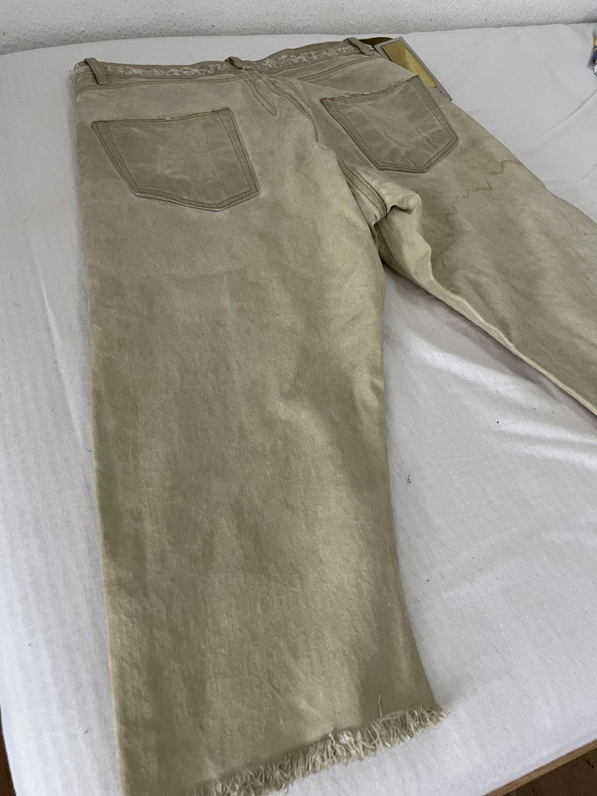 Rick Owens Rick Owens DRKSHDW SS09 Detroit Dirty White Denim Size US 27 - 5 Thumbnail