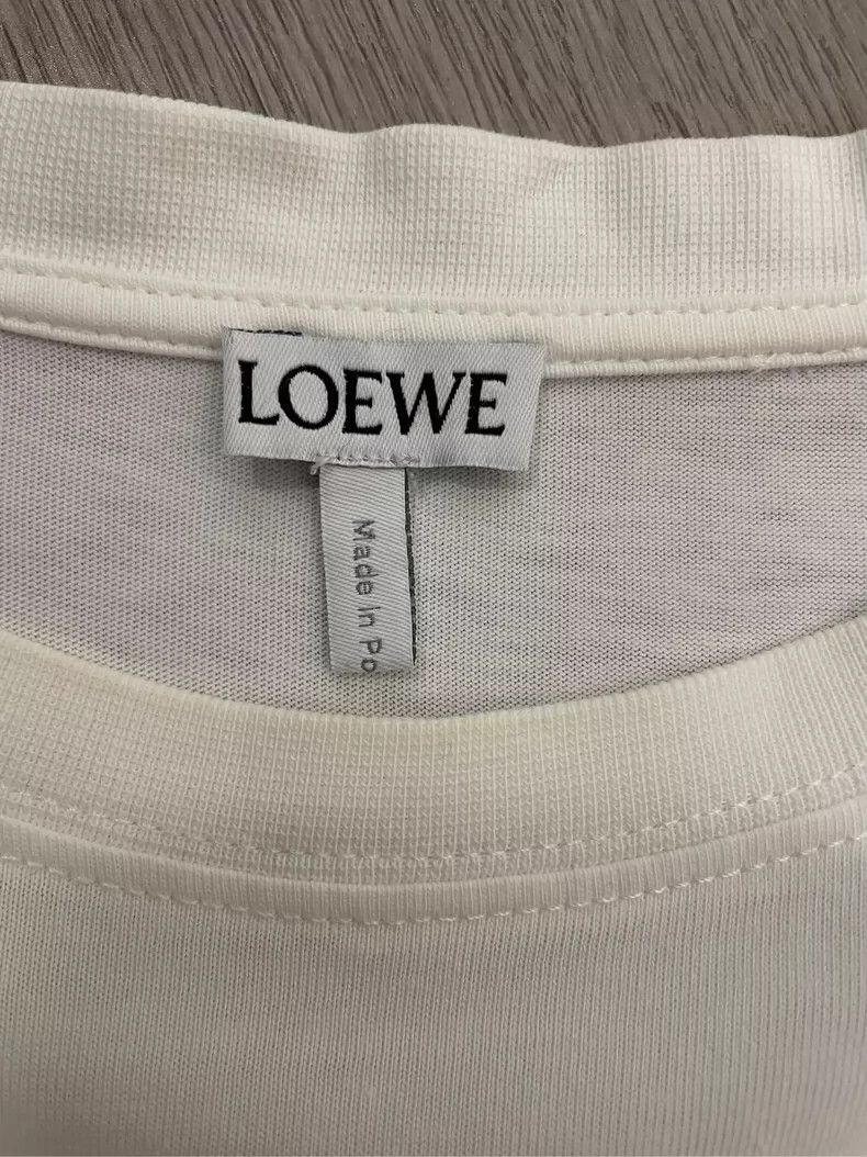 Loewe loewe White embroidered small logo short sleeve 2506-Nextar Size US M / EU 48-50 / 2 - 5 Thumbnail