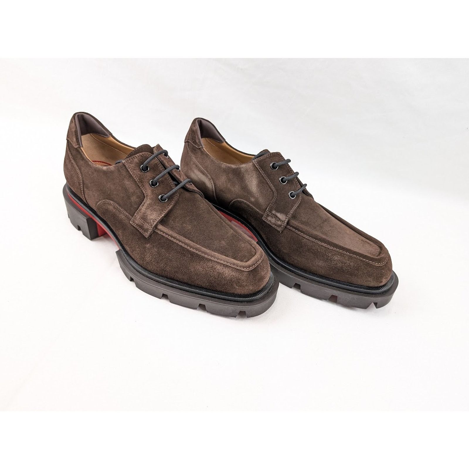 Christian Louboutin o1rshd1 Q:2 / Our Georges L Flat Shoes in Cosme / Brown Size US 10 / EU 43 - 12 Thumbnail