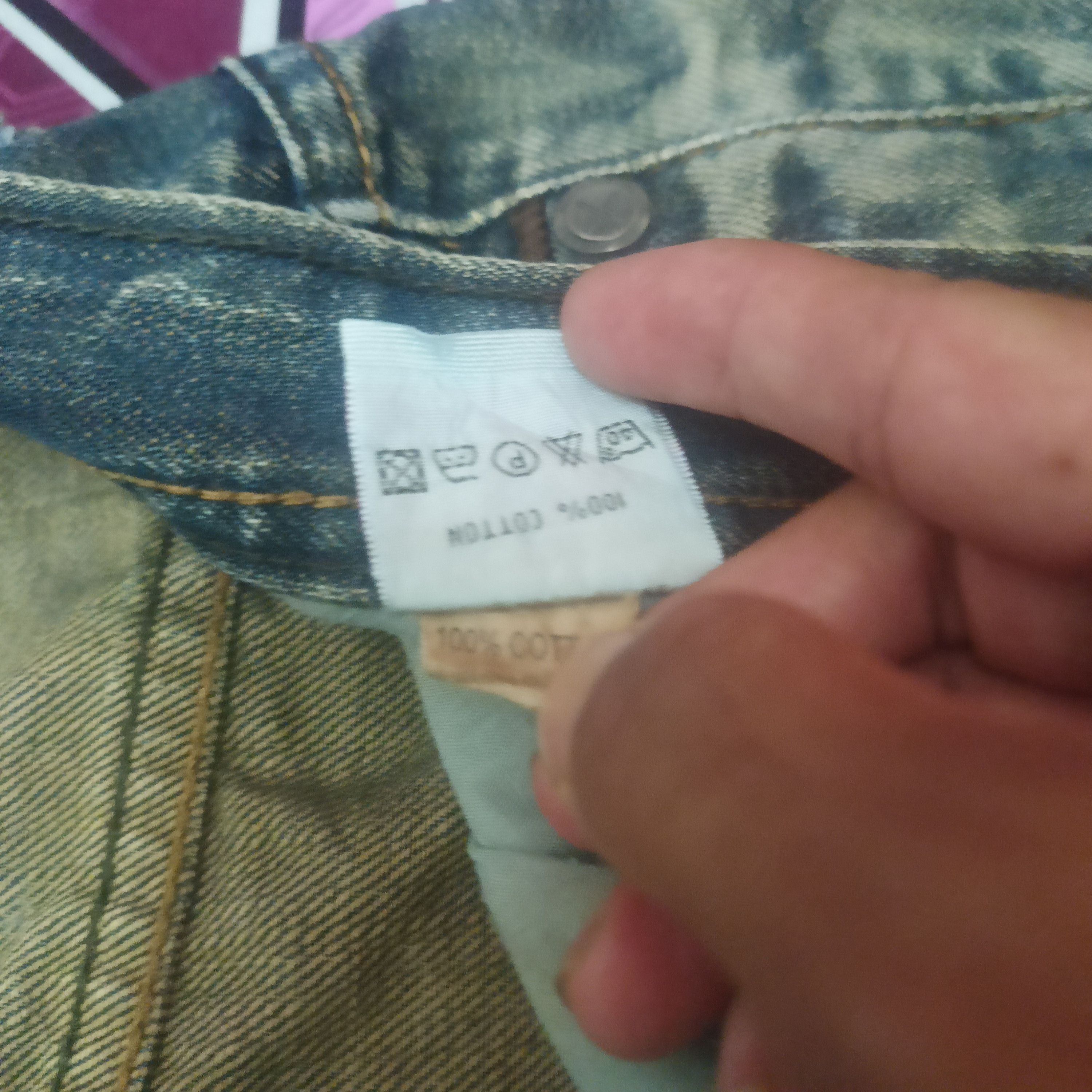 The GV Gallery Vintage New Boy London Flared Distressed Jeans Size US 34 / EU 50 - 10 Thumbnail