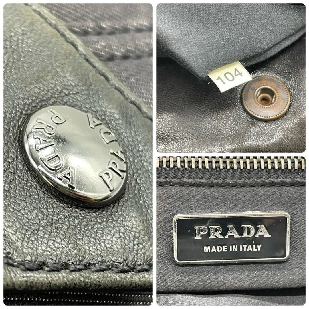 Prada Prada - Shoulder Bag Denim Black Leather Size ONE SIZE - 9 Thumbnail
