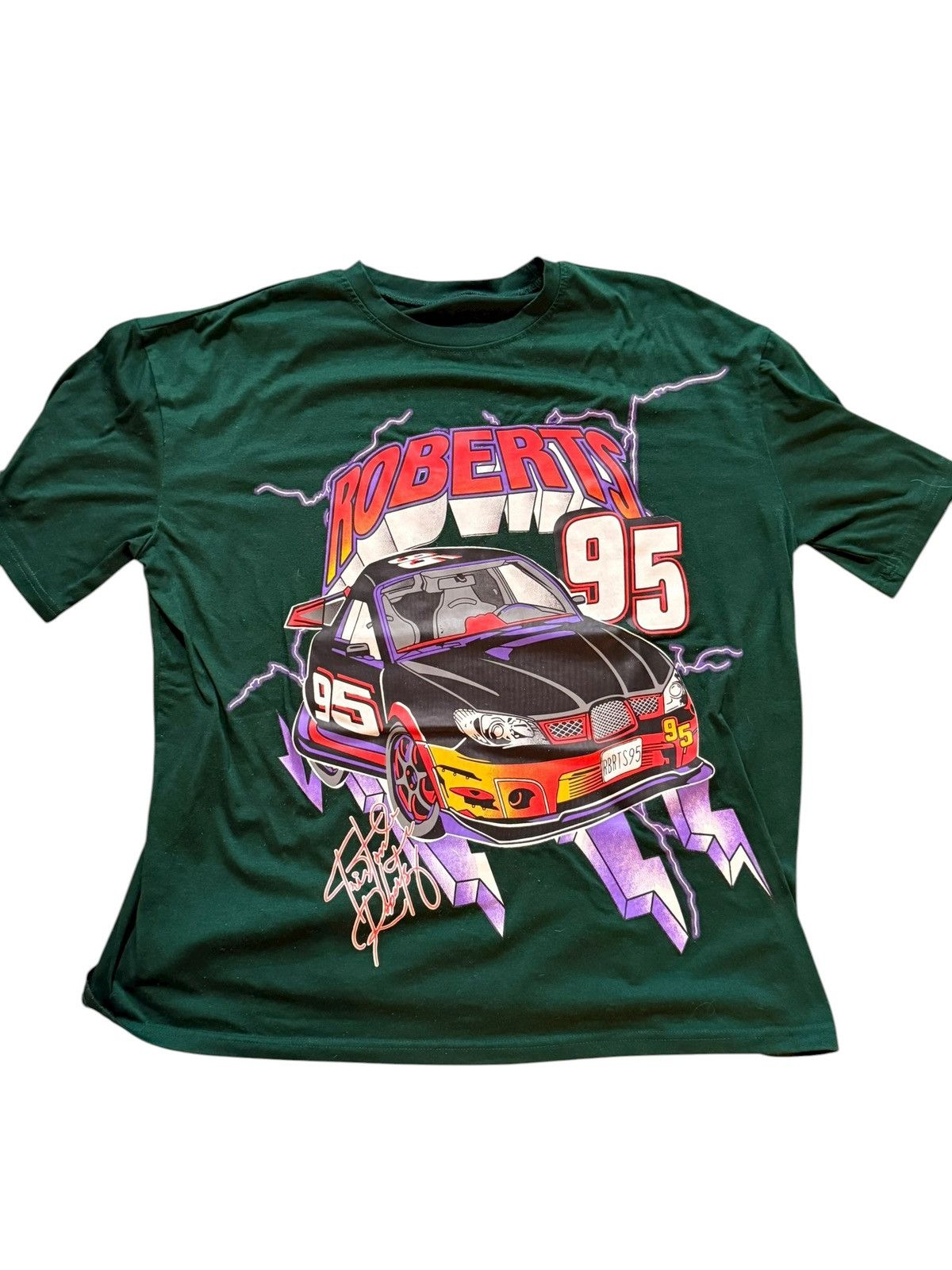Vintage Vintage Roberts Racing T-Shirt Size US L / EU 52-54 / 3 - 1 Thumbnail
