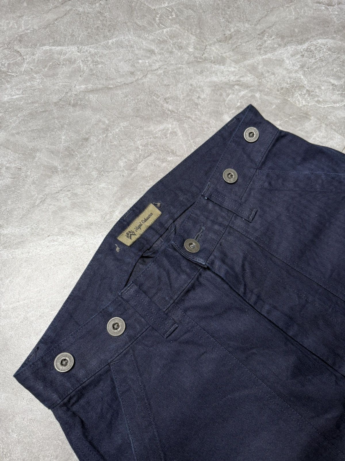 Nigel Cabourn Nigel Cabourn Indigo Dyed Fatigue Trousers Size US 32 / EU 48 - 5 Thumbnail