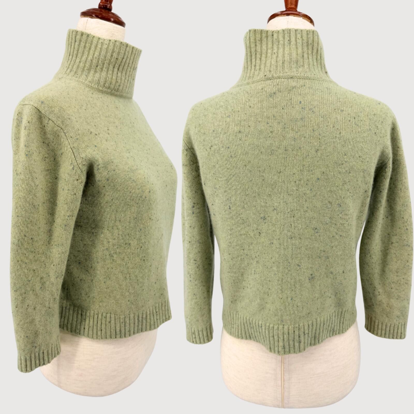 Other Forte Cashmere Mock Neck Sweater Sage Marled S Size S / US 4 / IT 40 - 4 Thumbnail