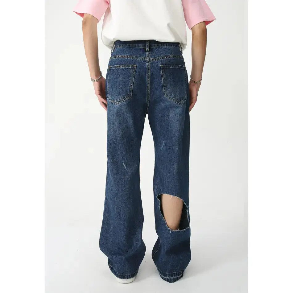 Japanese Brand Retro loose slightly flared jeans Size US 32 / EU 48 - 4 Thumbnail