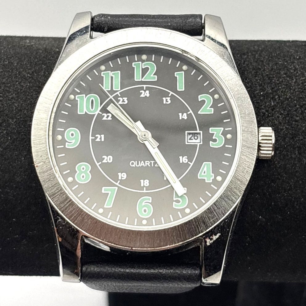 Other Vintage Silver & Black Men's Watch Size ONE SIZE - 1 Thumbnail