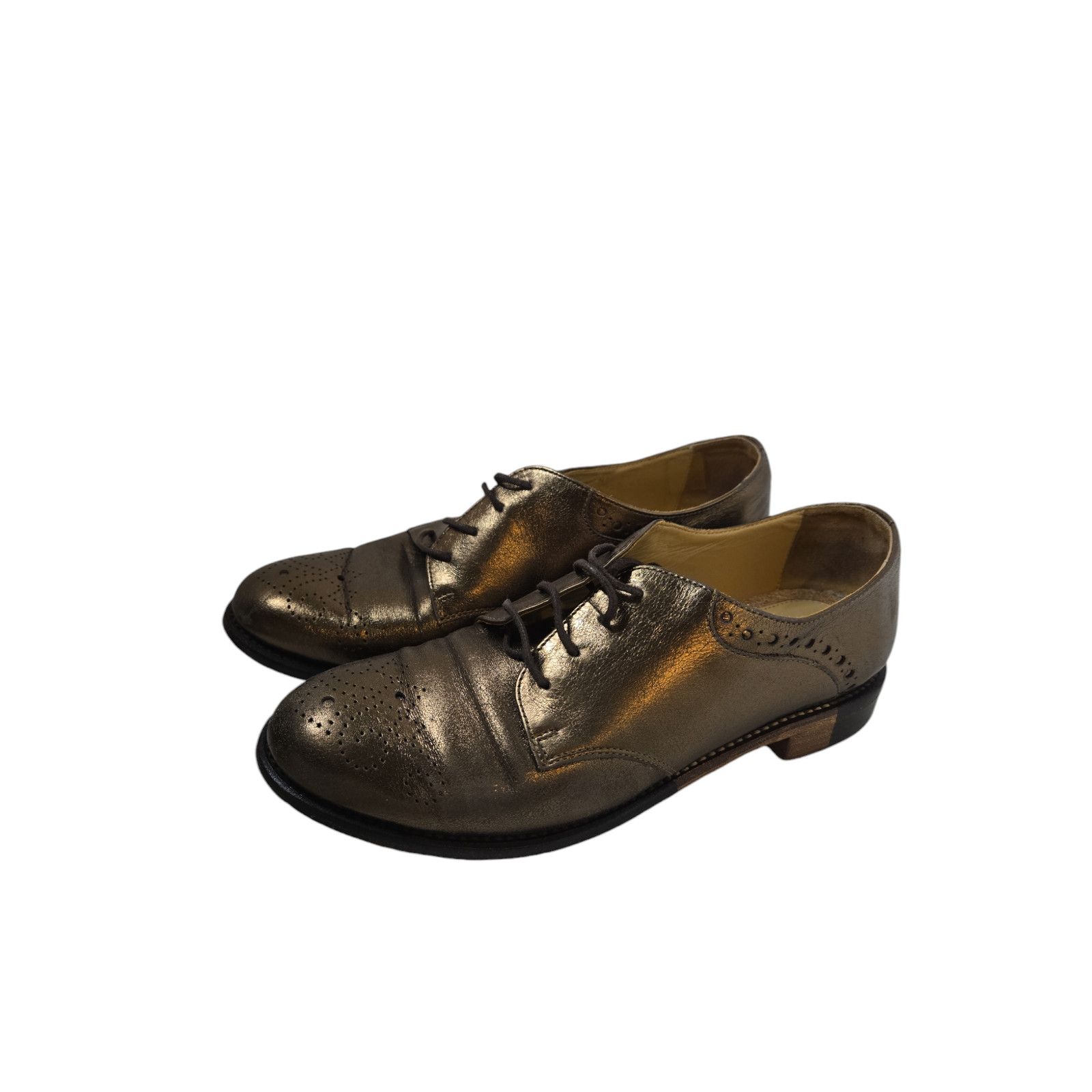 Other The Office of Angela Scott Bronze Oxford Loafer Size 39 Size US 8.5 / IT 38.5 - 2 Thumbnail