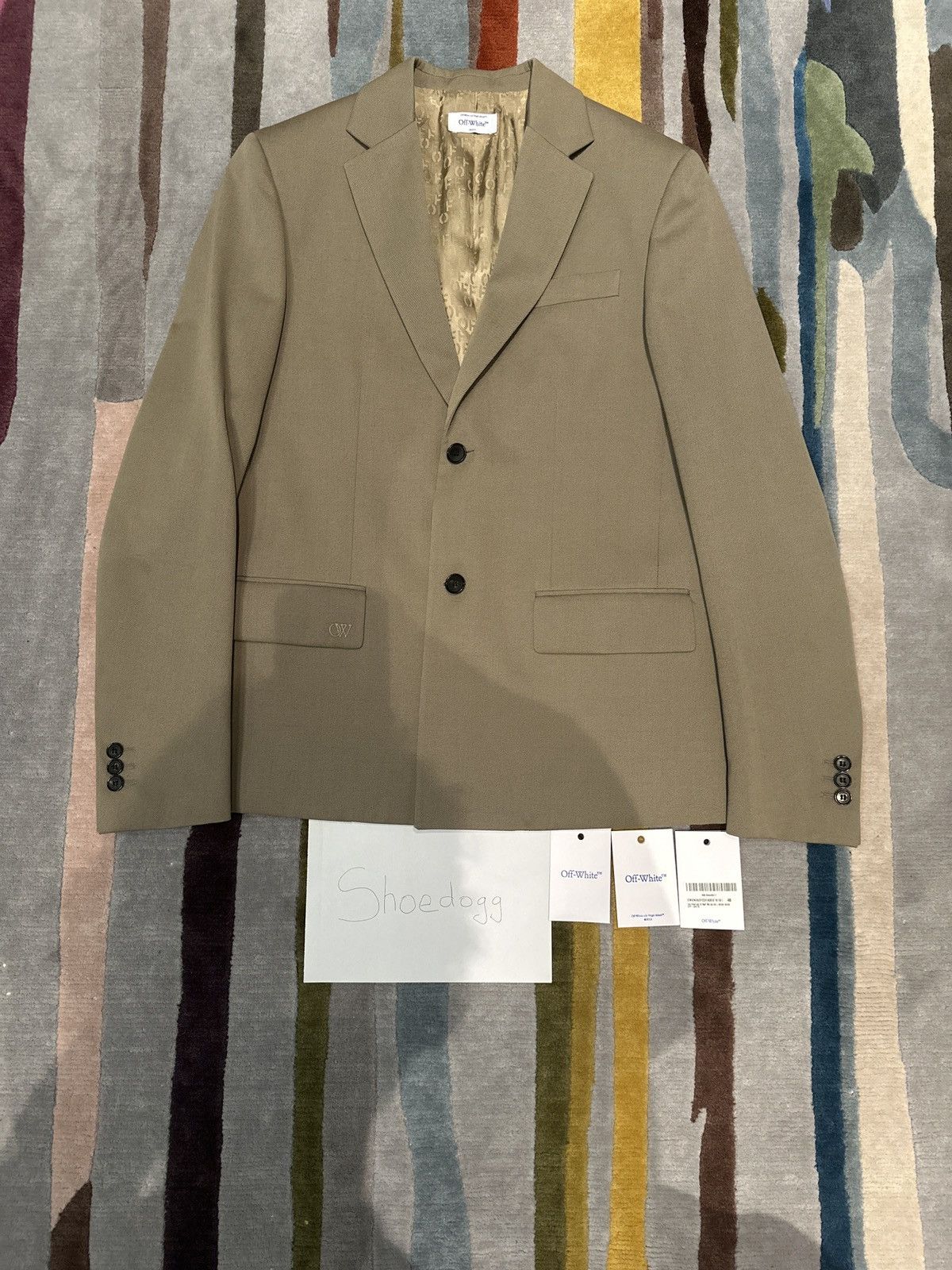 Off-White OFF WHITE BEIGE BLAZER/JACKET Size 46R - 1 Thumbnail