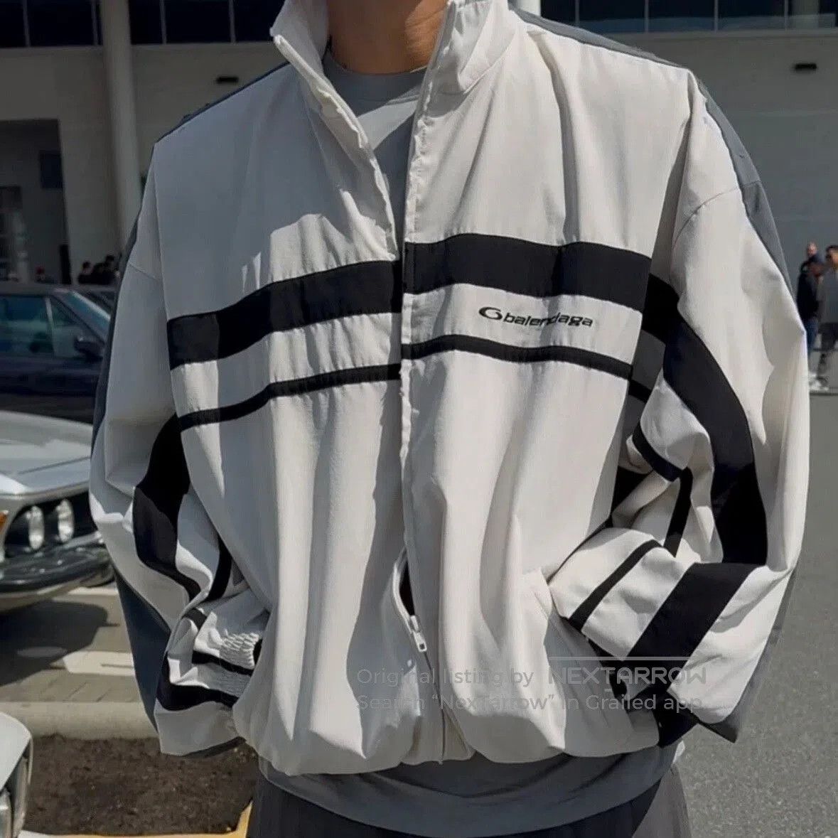 Balenciaga Balenciaga Color-Block Distressed Jacket. Size US S / EU 44-46 / 1 - 8 Thumbnail
