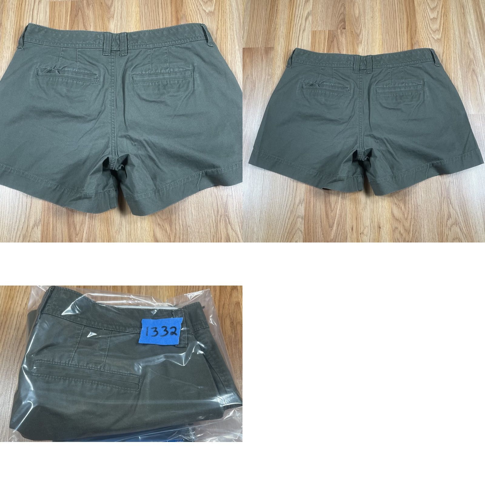 Old Navy Old Navy 5” Shorts Women’s 4 Olive Stretch Chino Flat Front Khaki Slacks Shorts Size 27" / US 4 / IT 40 - 9 Thumbnail
