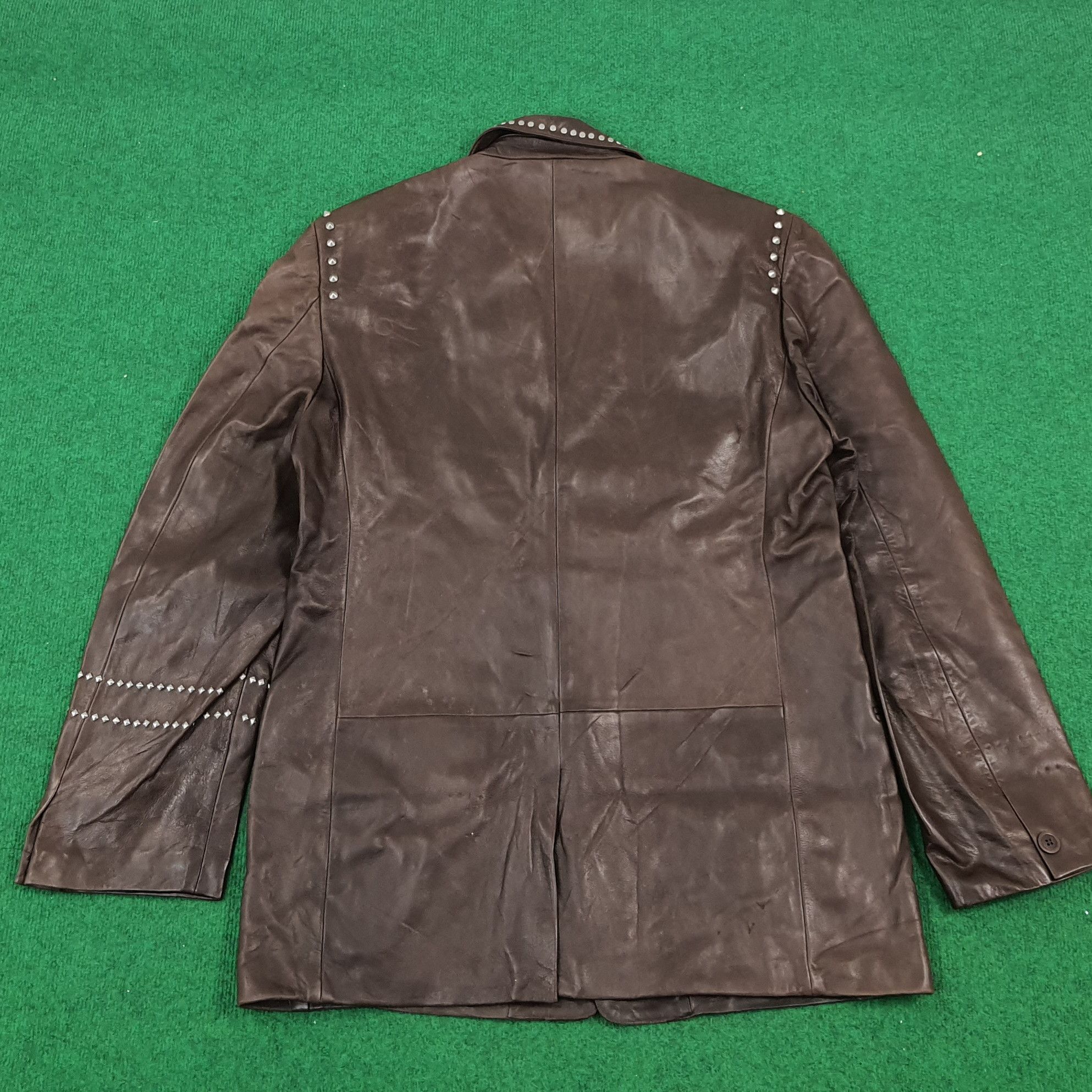 Versace × Vintage Vintage Gianni Versace Designer Luxury Leather Jacket Size US M / EU 48-50 / 2 - 3 Thumbnail