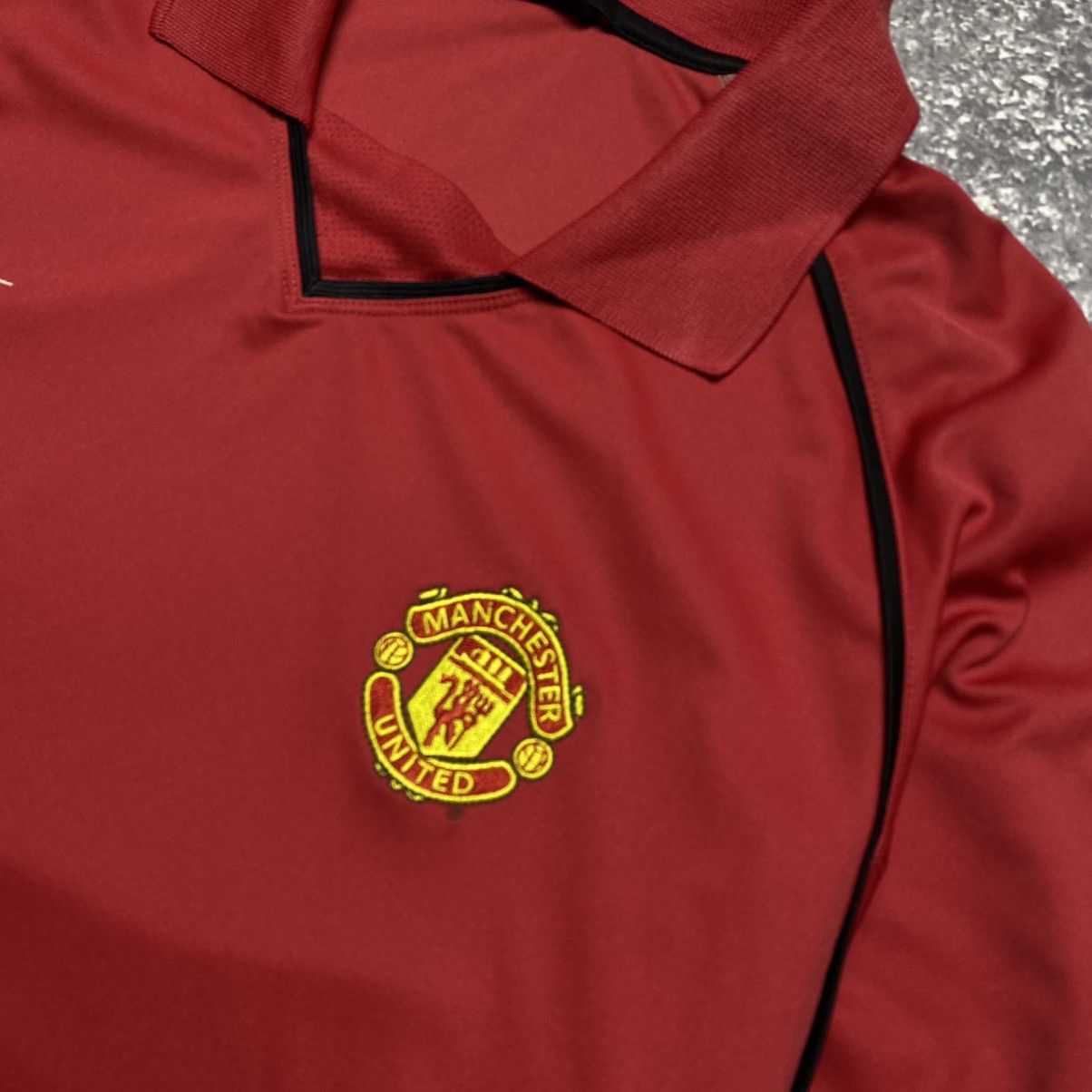 Nike × Vintage Vintage Nike Manchester United 2000’s Red Soccer jersey Size US L / EU 52-54 / 3 - 3 Thumbnail