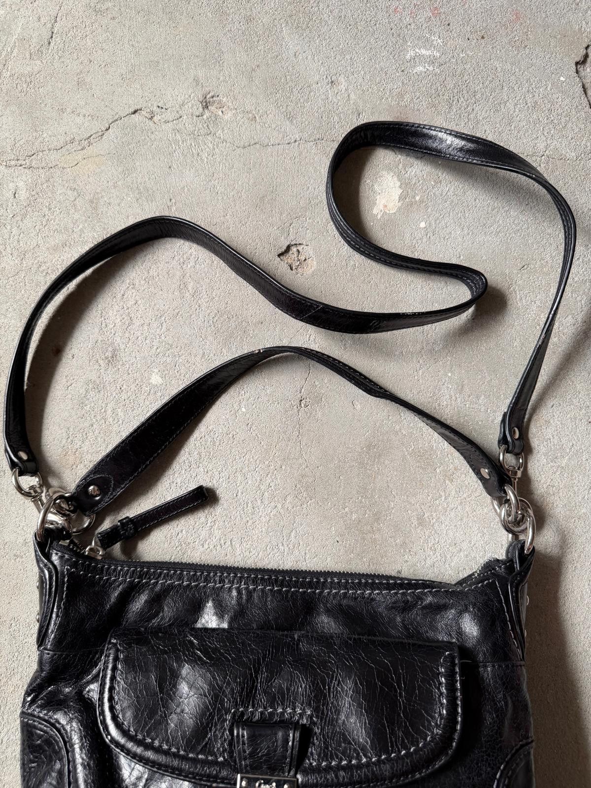 Coach Coach 2Way Leather Poppy Shoulder Bag Black Size ONE SIZE - 3 Thumbnail