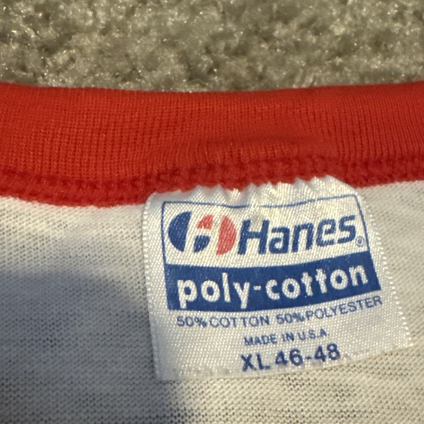 Hanes VINTAGE Boston Jingle Bell Run 5K Marathon Raglan T-Shirt Men Red XL Christmas Hanes Bell Character Size US L / EU 52-54 / 3 - 4 Thumbnail