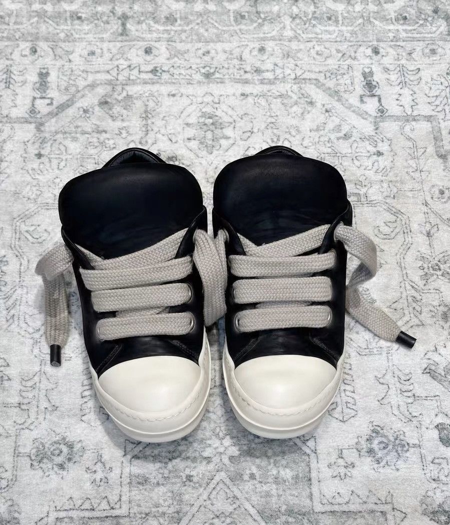 Rick Owens Rick Owens chunky lace black and white low-top sneakers Size US 7 / EU 40 - 3 Thumbnail