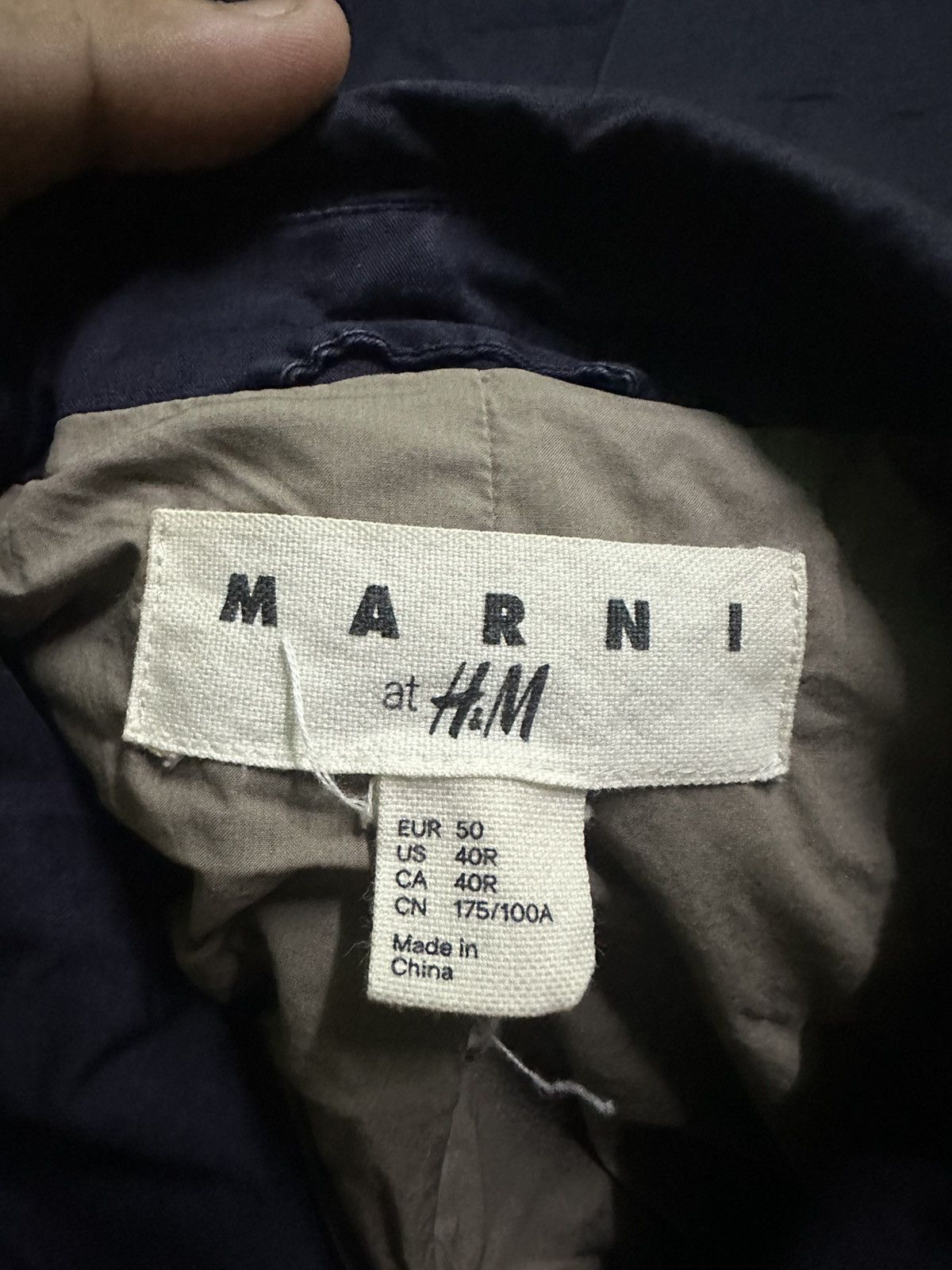 Marni Marni H&M dark blue jacket coat Size US M / EU 48-50 / 2 - 9 Thumbnail