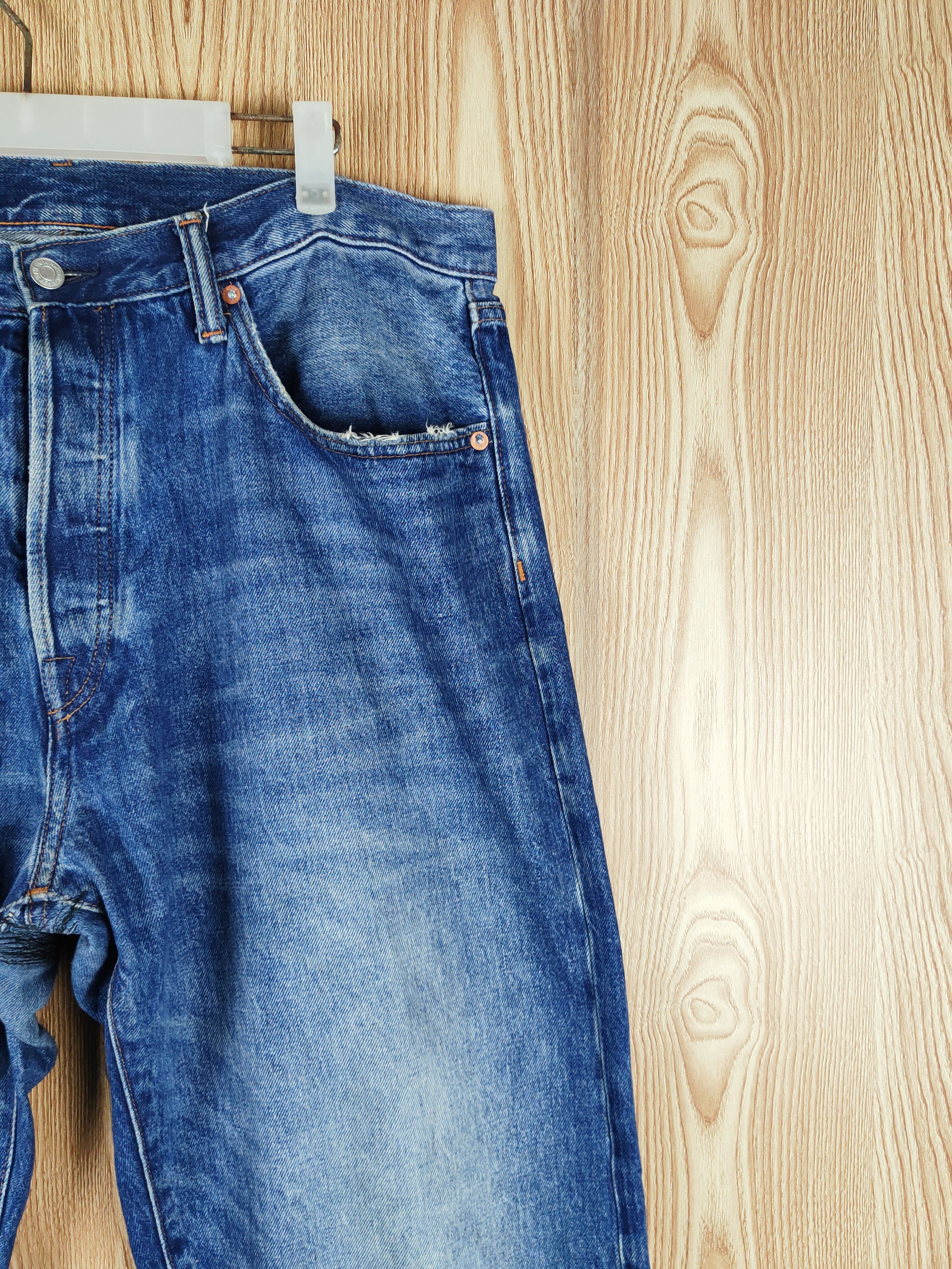 Gap 90' loose Gap Blue Distressed Ripped Jeans #S2717 Size US 34 / EU 50 - 7 Thumbnail