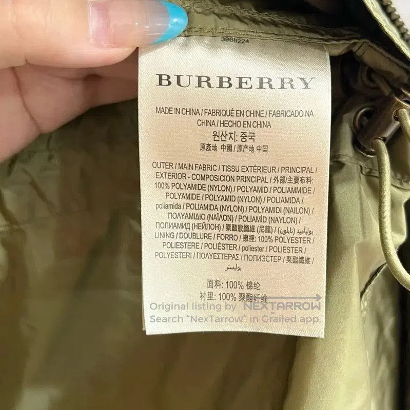 Burberry Burberry Women's Green Acrylic Trench Coat. Size M / US 6-8 / IT 42-44 - 7 Thumbnail