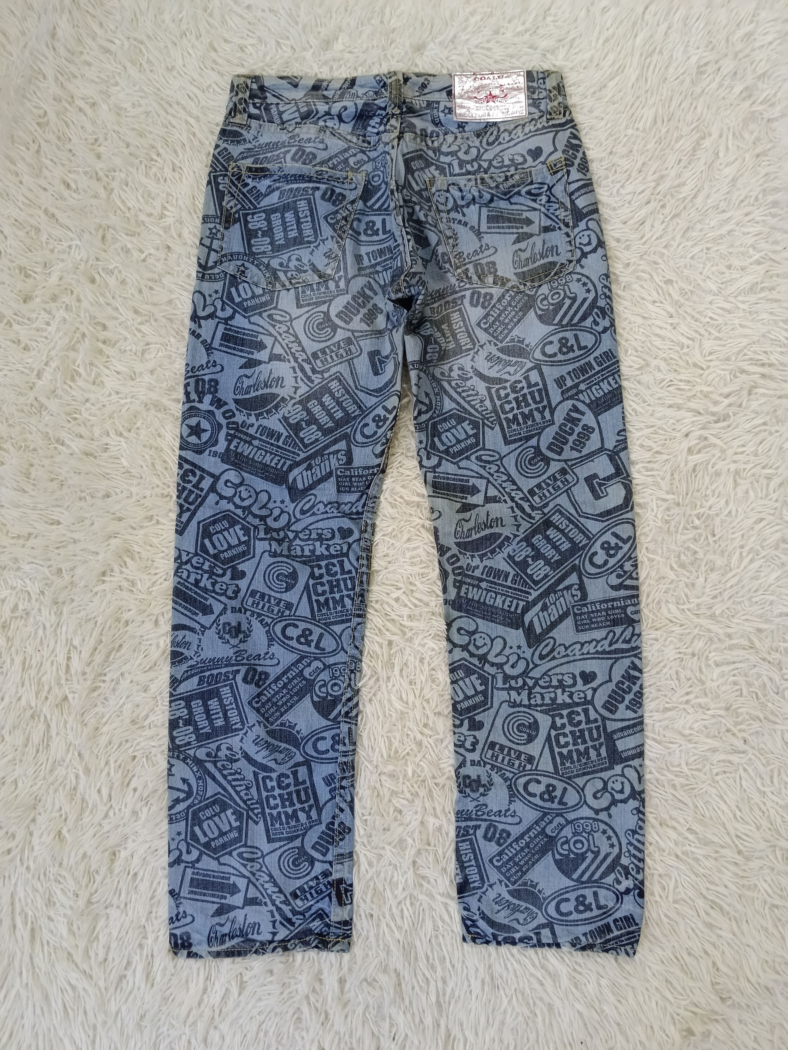 Japanese Brand INSANE 90s CO&LU FULLPRINT Size US 33 - 2 Thumbnail