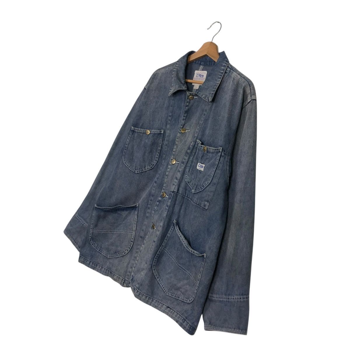 Japanese Brand 🔥VINTAGE CHORE DENIM JACKET U.MCM UNION MADE ISSEY MIYAKE Size US L / EU 52-54 / 3 - 4 Thumbnail