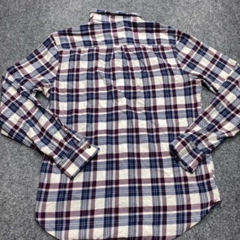 Lucky Brand Lucky Brand Shirt Mens Medium Burgundy Blue Plaid Saturday Stretch Button-Down Shirt Size US M / EU 48-50 / 2 - 6 Thumbnail