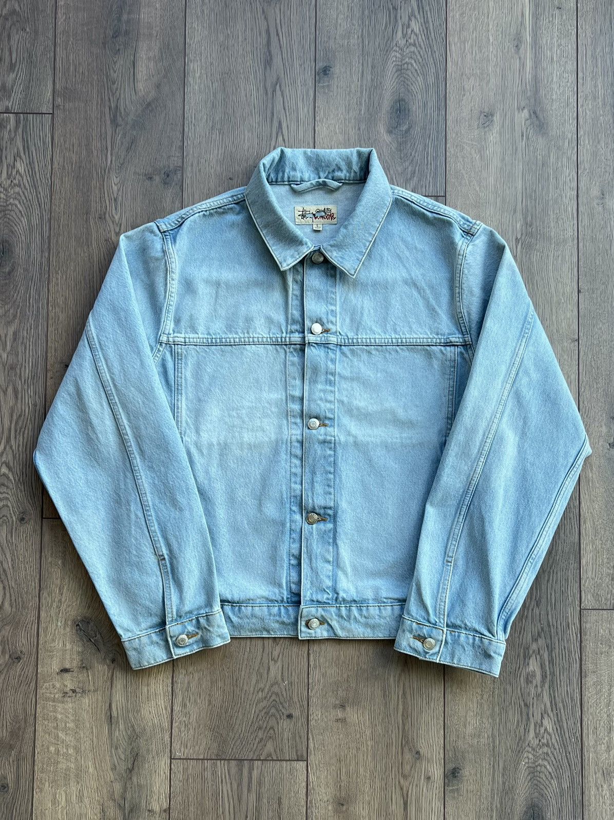 Stussy Trucker Denim Jacket Leopard | Grailed