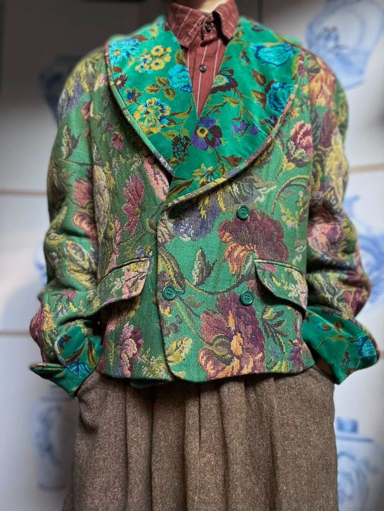 Kenzo KENZO Silk brocade floral velvet coat Size XS / US 0-2 / IT 36-38 - 2 Thumbnail