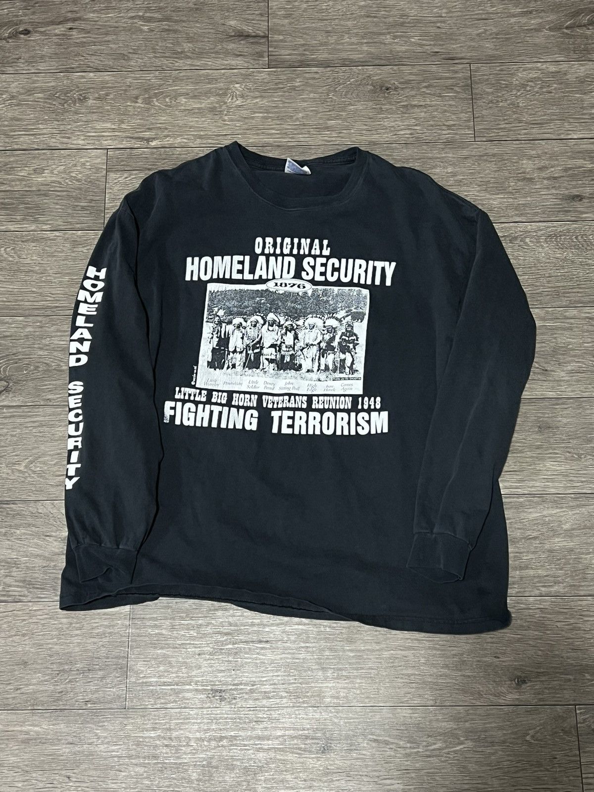 Vintage Vintage Y2k Homeland Security Long Sleeve Tee Size US XL / EU 56 / 4 - 2 Thumbnail