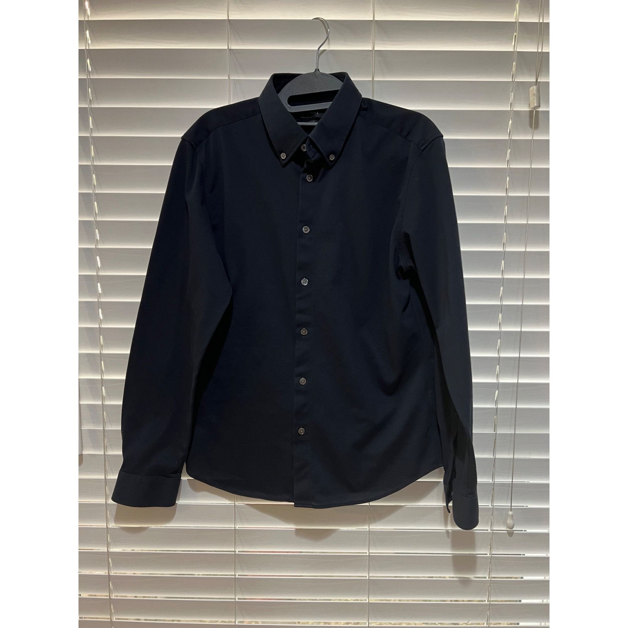 Theory Theory Long Sleeve Button Up Polo Shirt - Size M Size US M / EU 48-50 / 2 - 1 Thumbnail