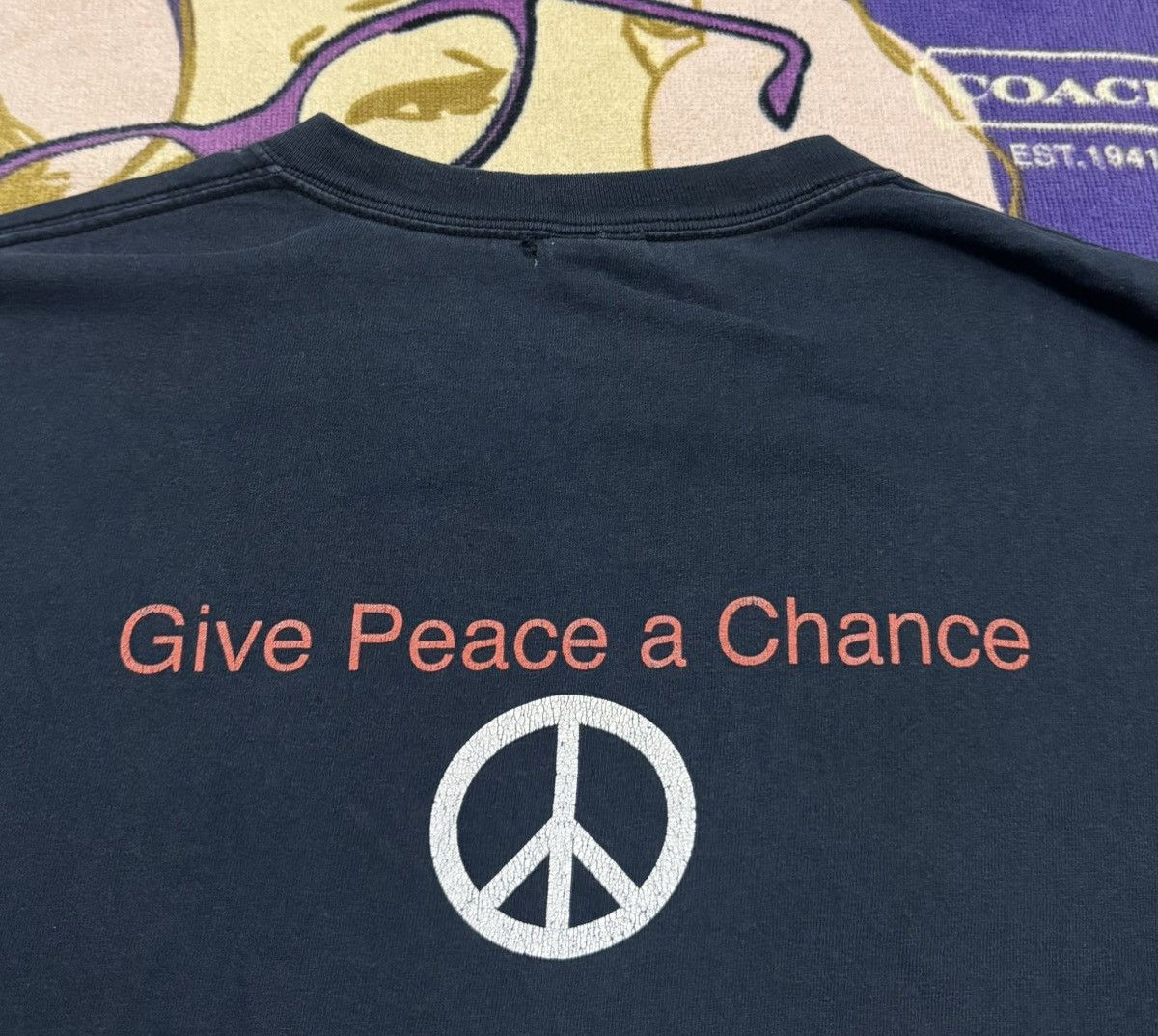 Vintage Vtg JOHN LENNON Rare Design Tee Size US XL / EU 56 / 4 - 7 Thumbnail