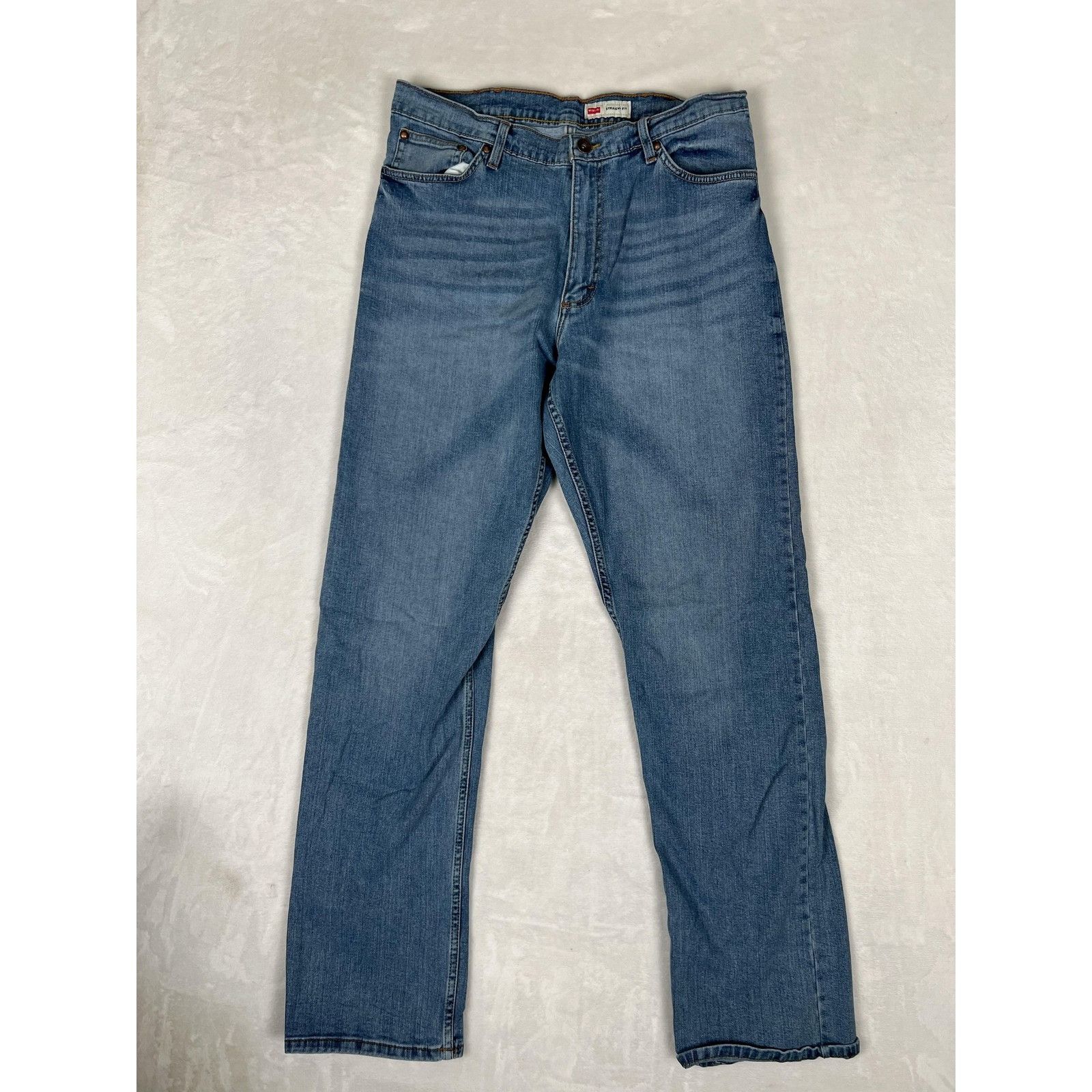 Wrangler Wrangler Jeans Mens 34x34 Blue Straight Fit Denim Cowboy Rod Size US 34 / EU 50 - 2 Thumbnail