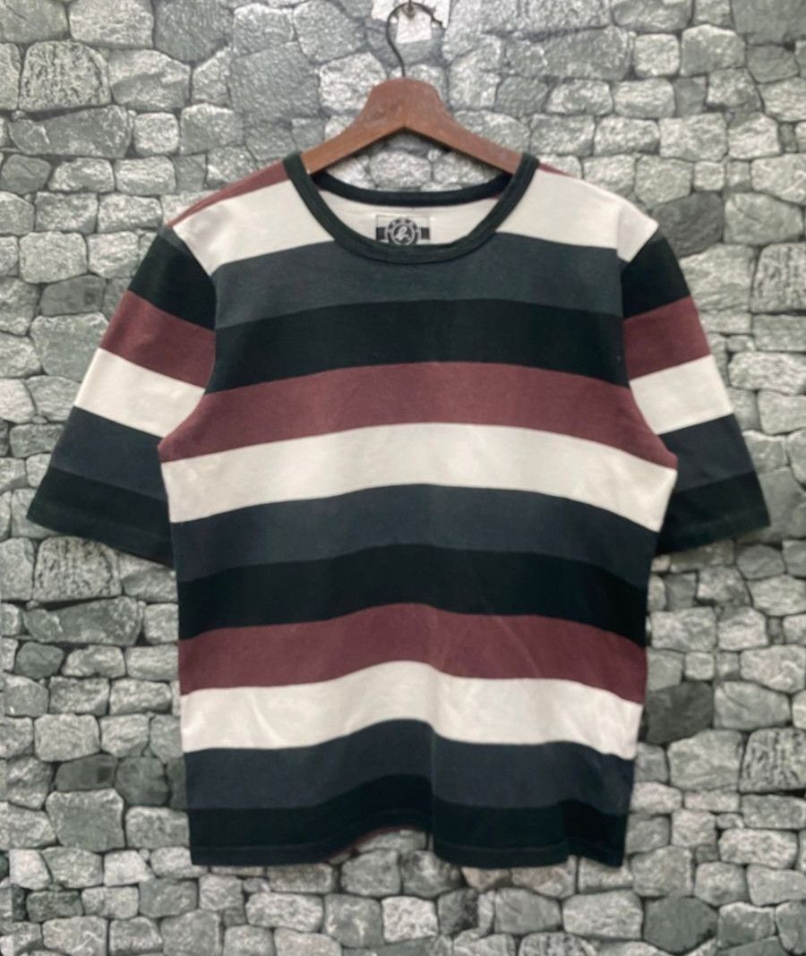 agnes b. Vintage Agnes B Sport Stripe Tshirt Size US M / EU 48-50 / 2 - 1 Thumbnail