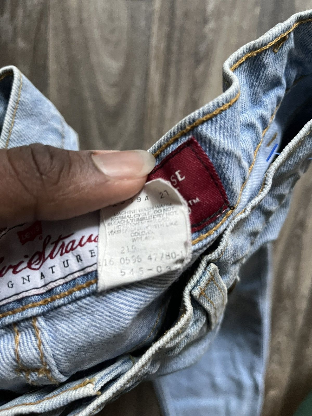 Levi's Vintage 90s Levis 545 Loose Fit Bronze Tab Jeans Size US 32 / EU 48 - 4 Thumbnail