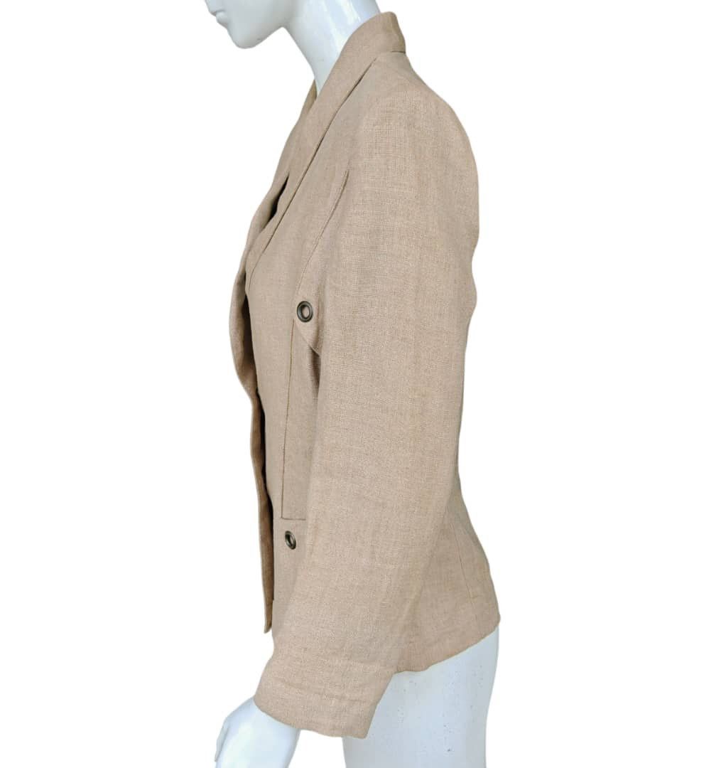 Thierry Mugler Thiery Mugler Hemp Linen Blazer Size M / US 6-8 / IT 42-44 - 5 Thumbnail