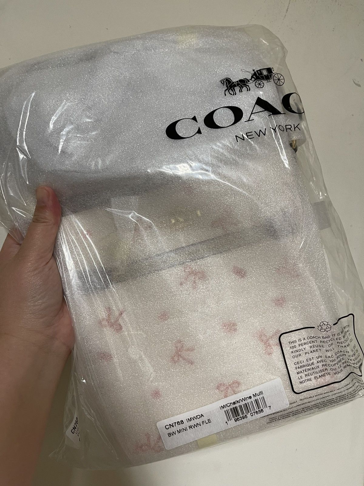 Coach Coach Mini Rowan File Bag With Bow Print cn768 Size ONE SIZE - 6 Thumbnail