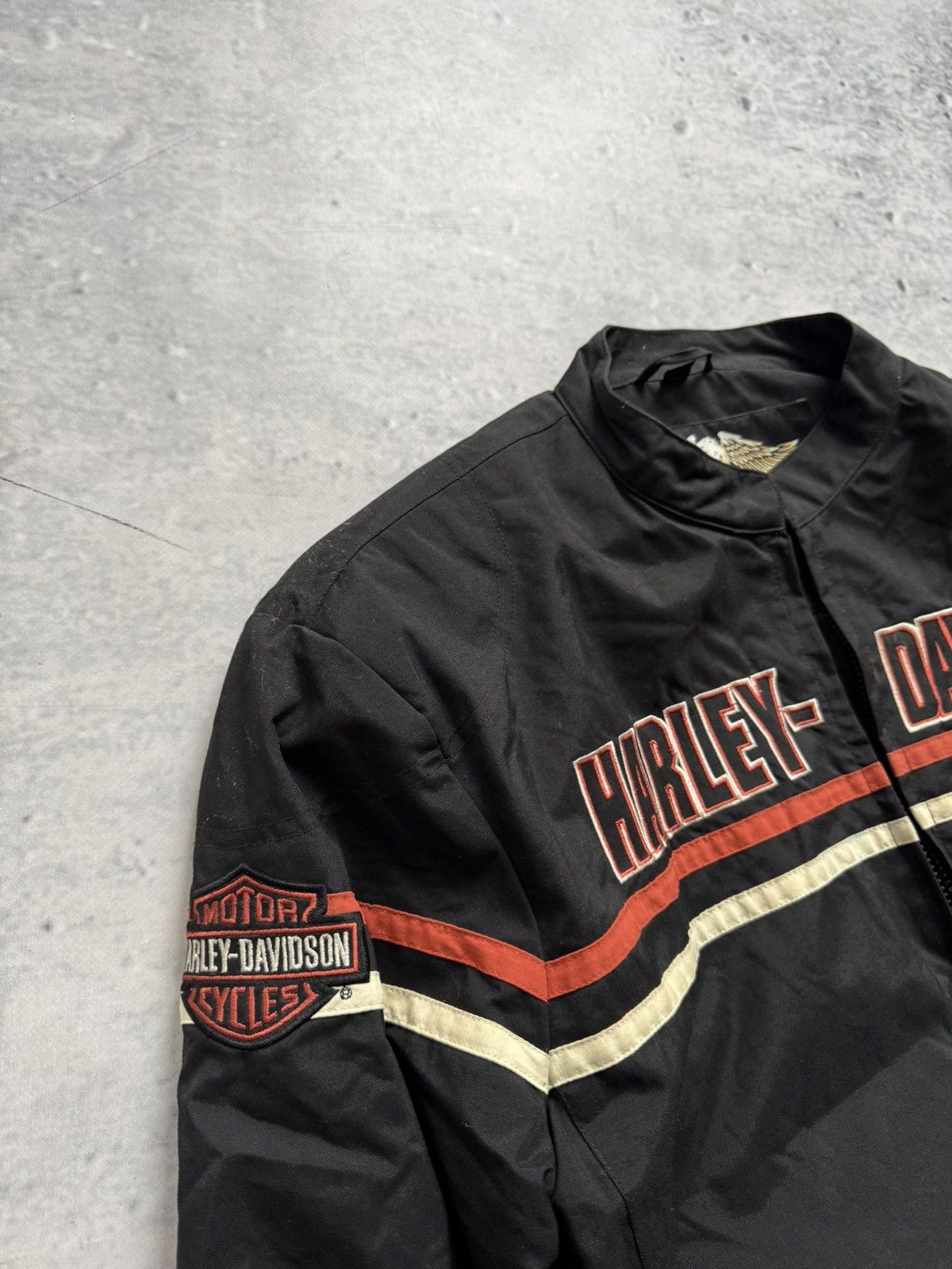 Harley Davidson × Vintage Harley Davidson vintage big logo jacket bomber Size US M / EU 48-50 / 2 - 3 Thumbnail