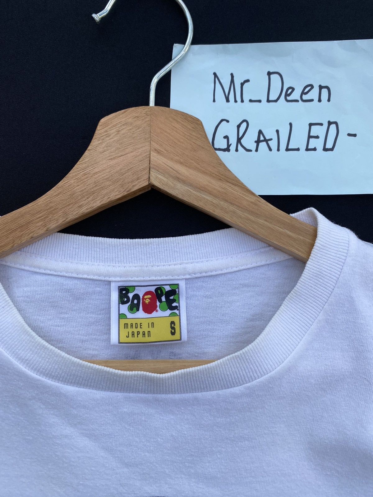 Bape Rare!! A BATHING APE Baby Milo White T-shirts Size US S / EU 44-46 / 1 - 8 Thumbnail