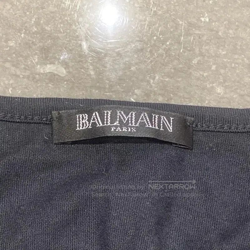 Balmain Balmain Black Cotton Graphic Sleeveless T-Shirt . Size S / US 4 / IT 40 - 5 Thumbnail