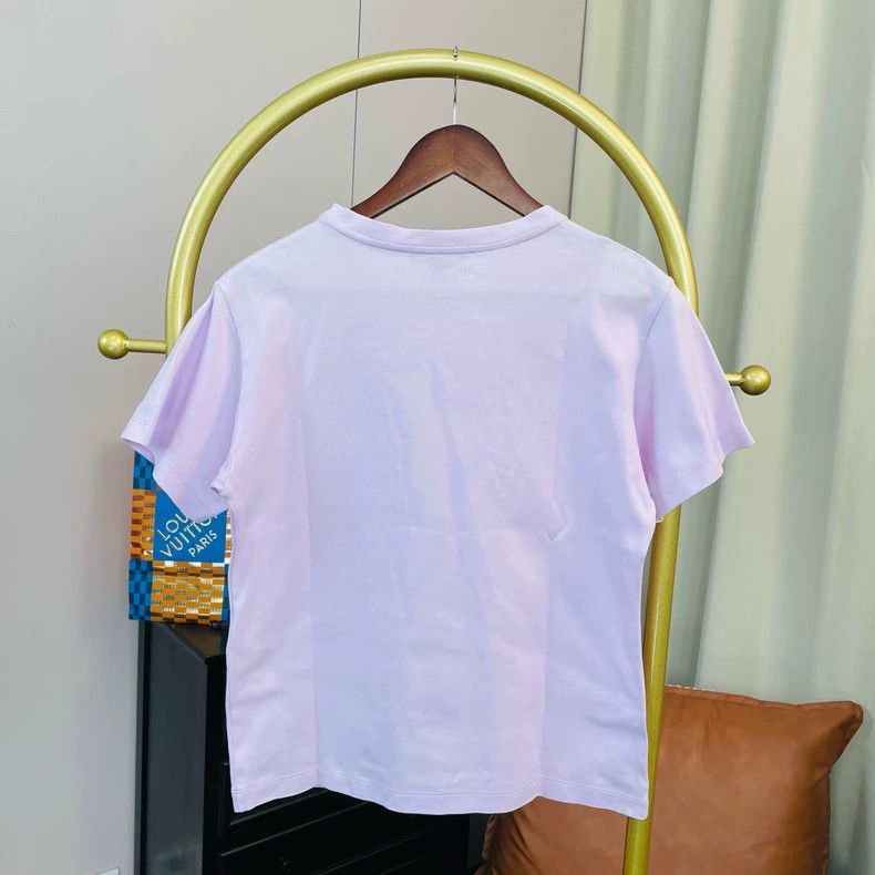 Louis Vuitton Louis Vuitton Purple chest big logo short sleeve Size XS / US 0-2 / IT 36-38 - 2 Thumbnail