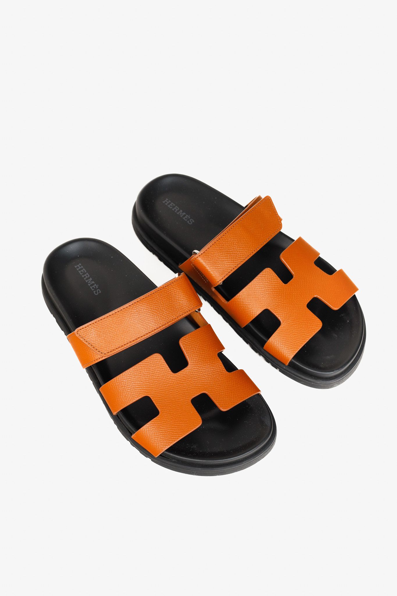 Hermes Hermes Chypre Naturel Leather Techno-Sandals Size US 6.5 / IT 36.5 - 1 Thumbnail