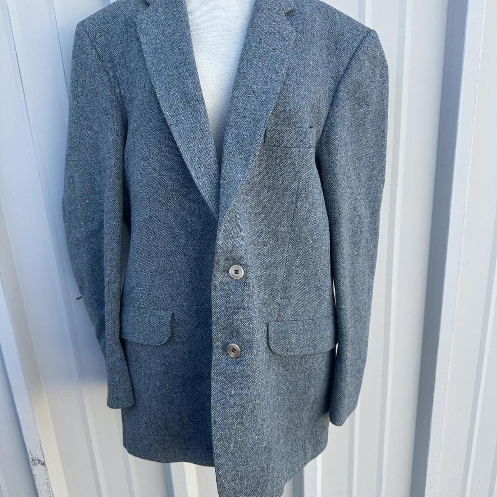 Other Magee Donegal Tweed Herringbone Men 46R Wool vintage Size US L / EU 52-54 / 3 - 1 Thumbnail