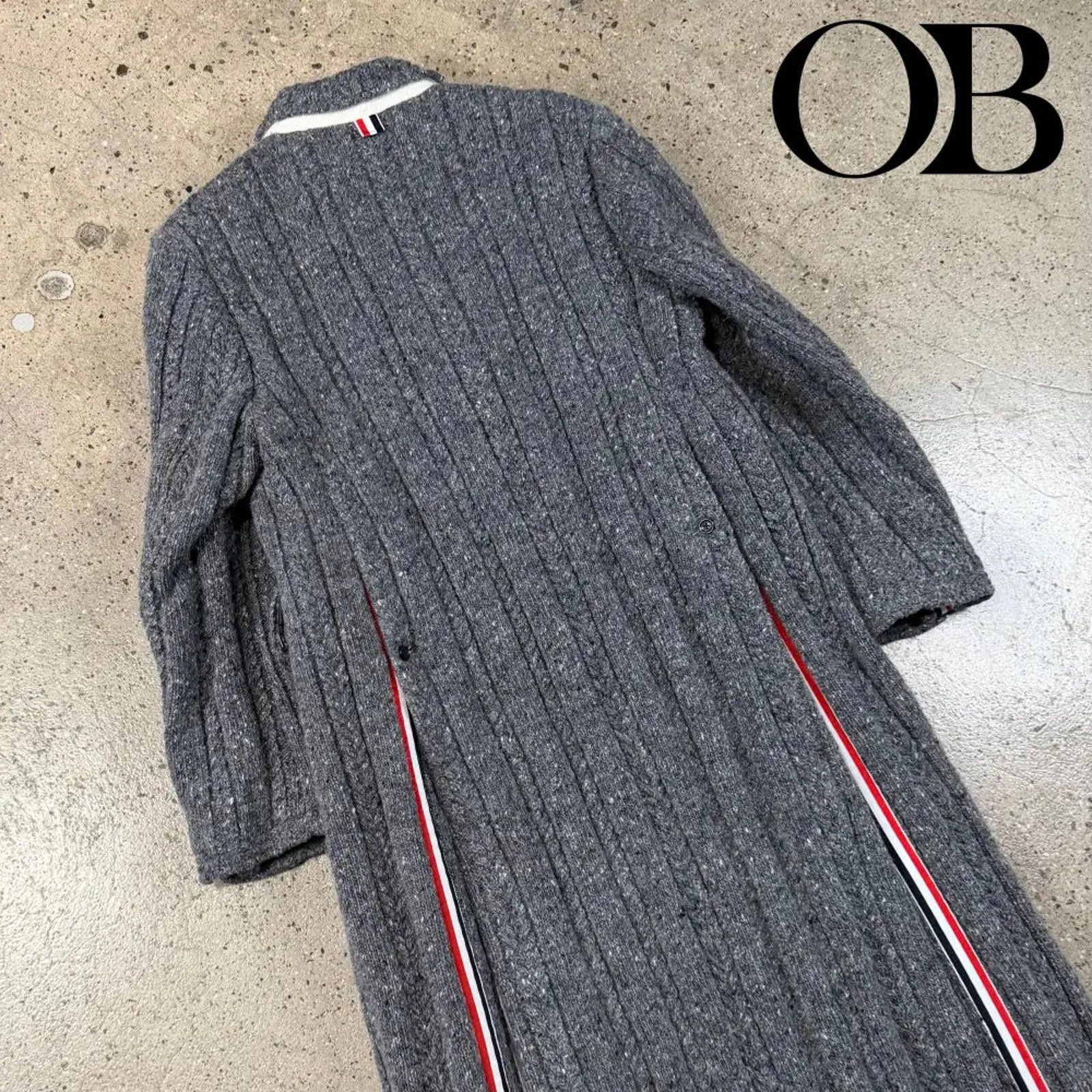Thom Browne Thom Browne Cable Knit Pea Coat Size US M / EU 48-50 / 2 - 4 Thumbnail