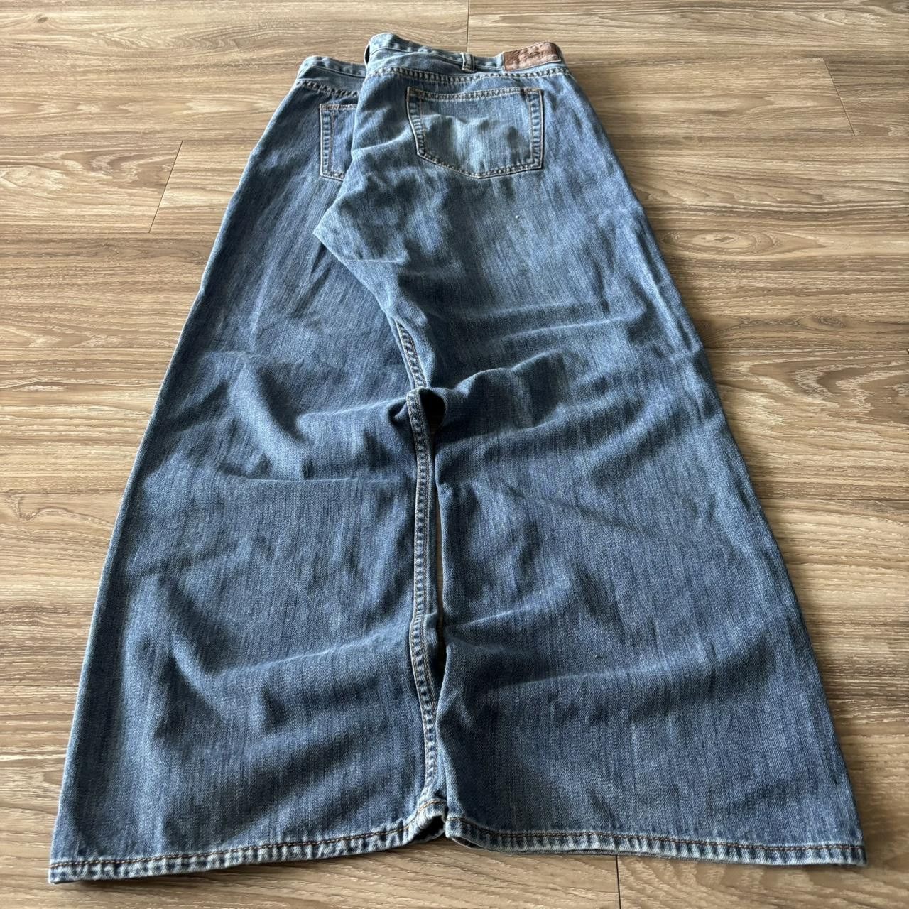 Perry Ellis Crazy Vintage Y2K/2000s Baggy Perry Ellis Medium Wash Skater Style Denim Jeans! 42x30 Size US 42 / EU 58 - 4 Thumbnail