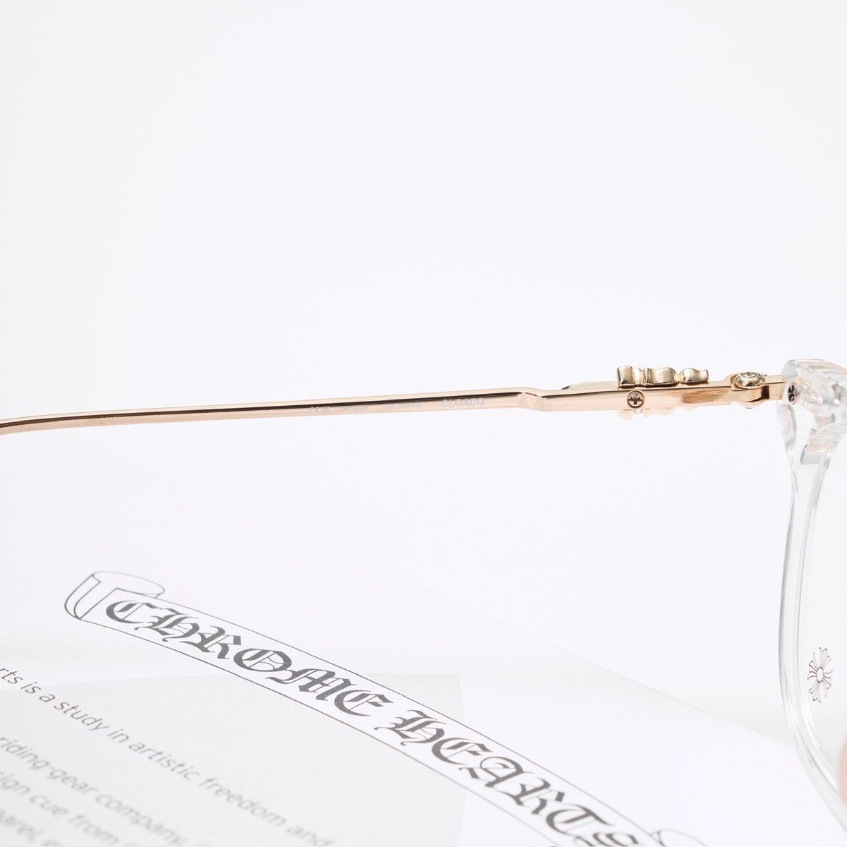 Chrome Hearts CHROME HEARTS CLOACO CRYSTAL/ GOLD PLATED GLASSES Size ONE SIZE - 5 Thumbnail