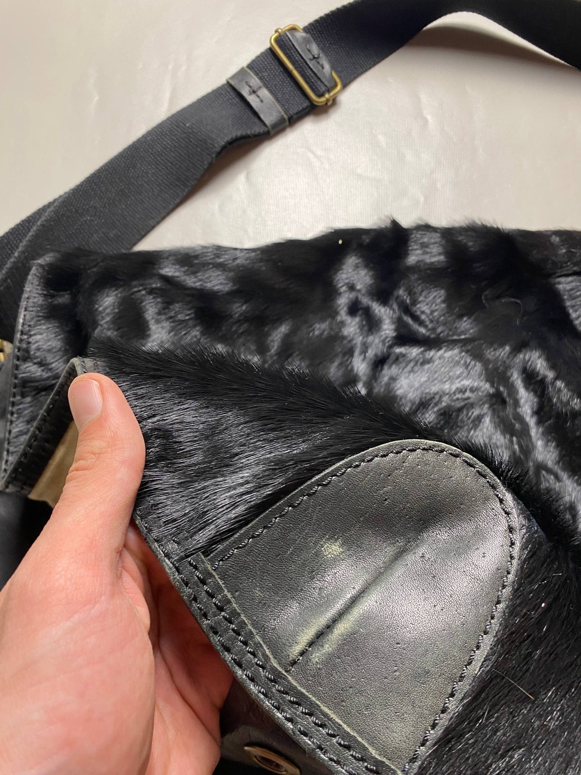 Marlboro Vintage Marlboro Hadle Bags leather and Fur Size ONE SIZE - 4 Thumbnail