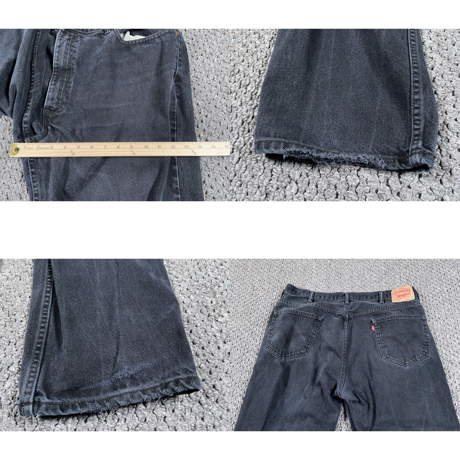 Levi's VINTAGE Levi's 550 Relaxed Fit Jeans Men's 42 x 30 Black Tapered 90s Retro Size US 42 / EU 58 - 8 Thumbnail